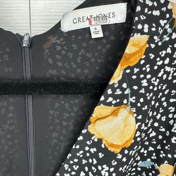 Great Jones Faux Wrap Long Dress sz.6 - Picture 2 of 6